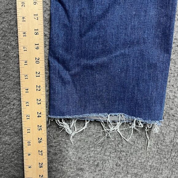 True Religion Geno Relaxed Slim Jeans Men's 36X24 Blue Denim Pants Raw Hem - Picture 9 of 9